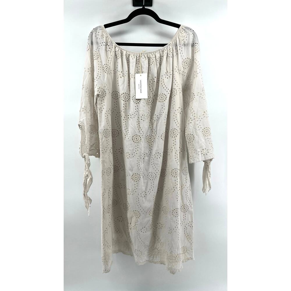NWT Valentina Naldi Cotton Eyelet Dress Women's L